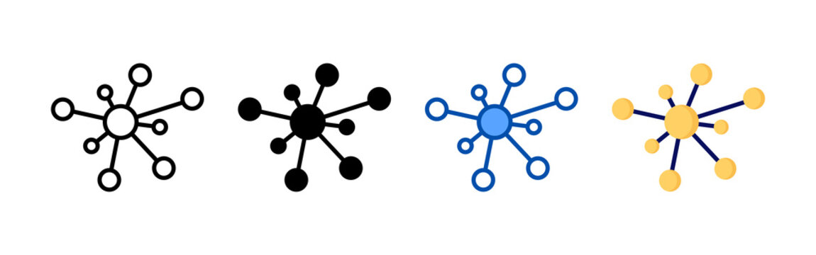 Network icon set bundle. Multi style icon collection perfect for websites, apps, and presentations. Simple vector icon collection