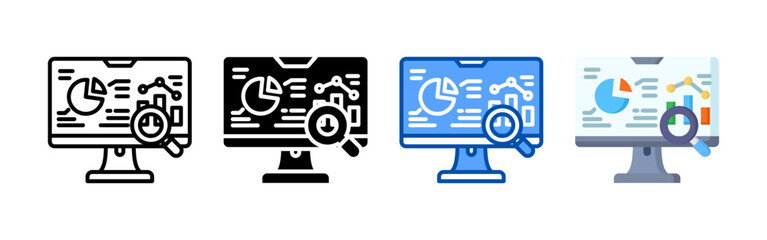 Exploration icon set bundle. Multi style icon collection perfect for websites, apps, and presentations. Simple vector icon collection