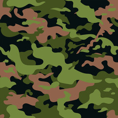 Fototapeta premium Camouflage seamless pattern wet swamp color.