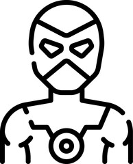 villain illustration on a white background    