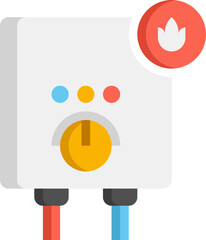 water heater illustration on a white background     