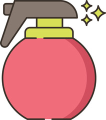 water spray illustration on a white background     