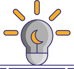 lamp illustration on a white background     