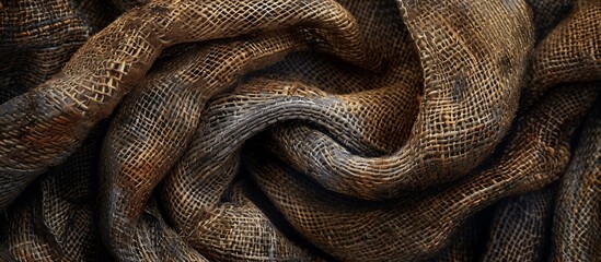 Fototapeta premium Rustic, Twisted Fabric Texture