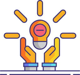 light illustration on a white background     