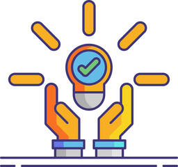 light illustration on a white background     