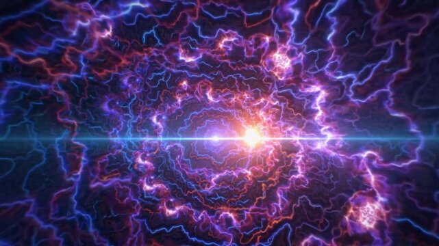  Vibrant light emerging from the horizon against a stunning cosmic background at dawn
