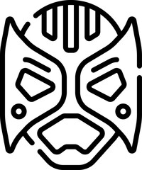 mask illustration on a white background    