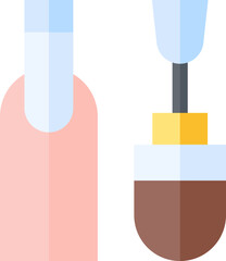 nail polish illustration on a white background     