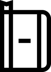 notebook illustration on a white background     