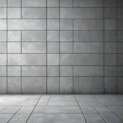 Obraz premium Grey Concrete Wall and Floor Texture