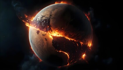 Burning Planet Earth, Apocalyptic Scene