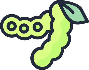 peas (2) illustration on a white background     