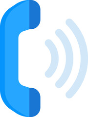 phone call illustration on a white background   