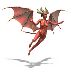Succubus Demon in Flight