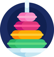 pyramid illustration on a white background     