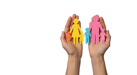 hands holding colorful flower