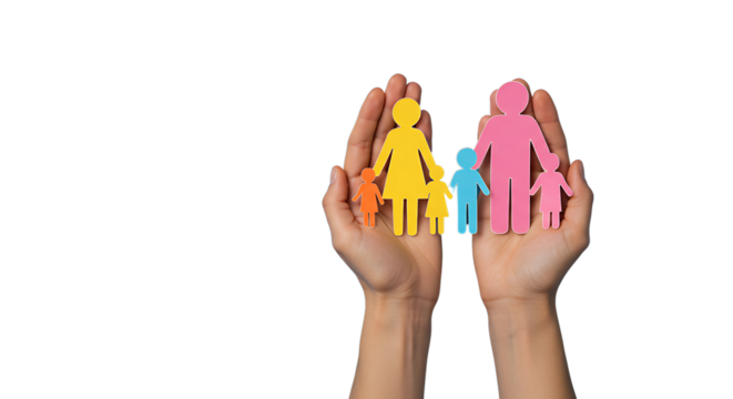 hands holding colorful flower