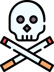 quit smoking illustration on a white background    