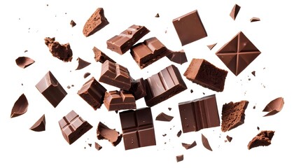 Flying Chocolate Pieces