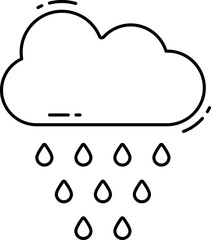 raining illustration on a white background   