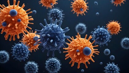 Microscopic View of Viruses