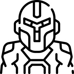 robot illustration on a white background    