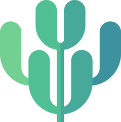 seaweed illustration on a white background     