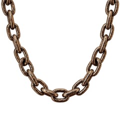 Obraz premium Elevate Accessory Trends with Brushed Pumpkin-Bronze Chain-Link Necklace Locket Showcasing Modern Vintage Fusion Aesthetic Collection
