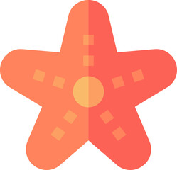 starfish illustration on a white background     