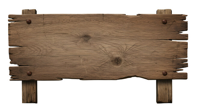 Weathered wooden sign
