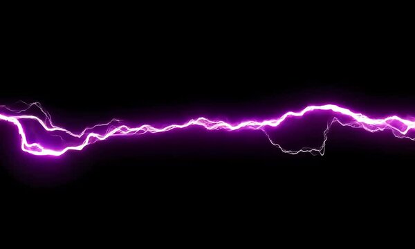 Purple lightning design element