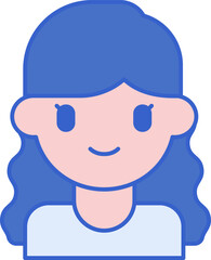 woman illustration on a white background     