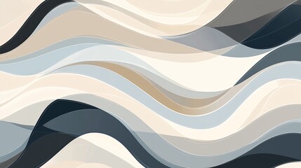 Abstract wavy layered design (1)