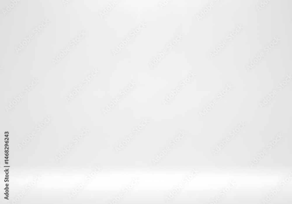 Poster white studio background, empty room backdrop, minimalist design element for product display, present