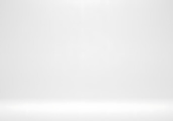 White Studio Background, Empty Room Backdrop, Minimalist Design Element for Product Display, Presentation or Web Design