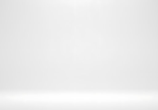 White Studio Background, Empty Room Backdrop, Minimalist Design Element for Product Display, Presentation or Web Design