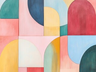 Colorful geometric abstract art