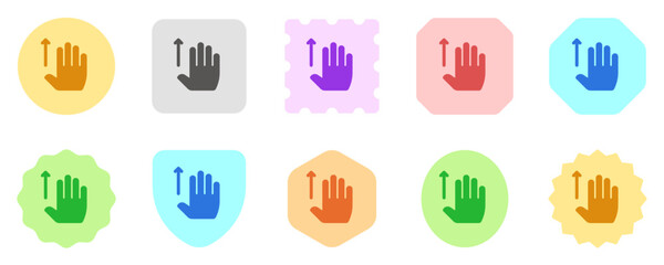 Editable four fingers swipe up vector icon. Part of a big icon set family. Perfect for web and app interfaces, presentations, infographics, etc