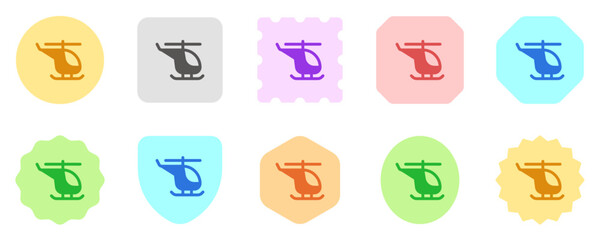 Editable helicopter vector icon. Vehicles, transportation, travel. Part of a big icon set family. Perfect for web and app interfaces, presentations, infographics, etc
