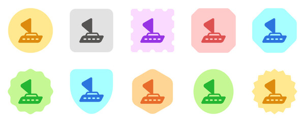 Editable sailboat vector icon. Vehicles, transportation, travel. Part of a big icon set family. Perfect for web and app interfaces, presentations, infographics, etc