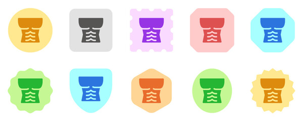 Editable muscular body vector icon. Part of a big icon set family. Perfect for web and app interfaces, presentations, infographics, etc