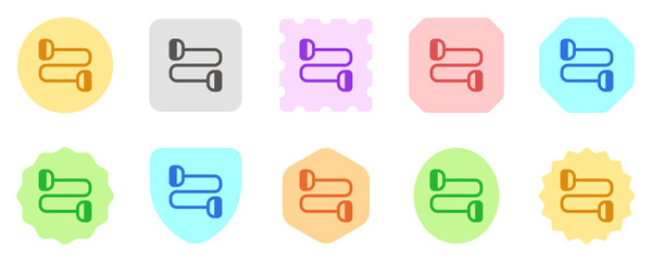 Editable resistance band vector icon. Part of a big icon set family. Perfect for web and app interfaces, presentations, infographics, etc