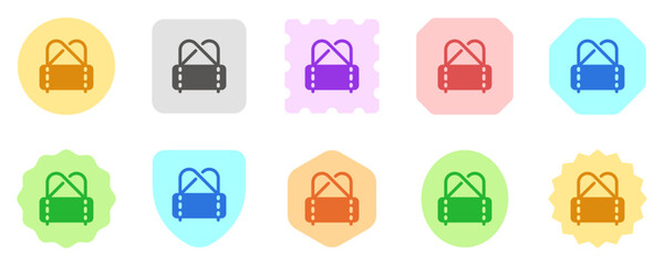 Editable duffel bag, gym bag vector icon. Part of a big icon set family. Perfect for web and app interfaces, presentations, infographics, etc
