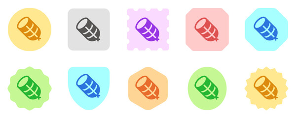 Editable salami vector icon. Part of a big icon set family. Perfect for web and app interfaces, presentations, infographics, etc
