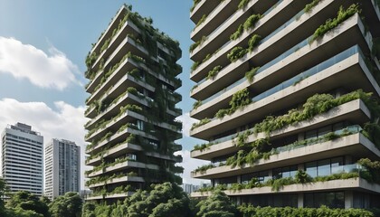 Modern Green Architecture Sustainable High-Rise Buildings
