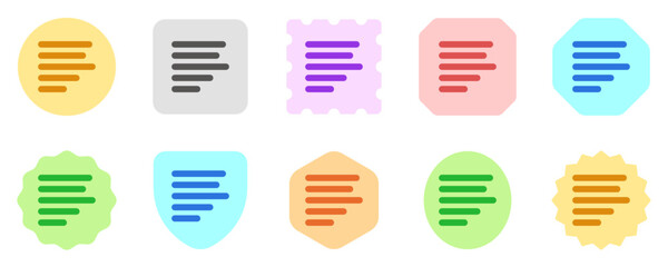 Editable paragraph left alignment vector icon. Part of a big icon set family. Perfect for web and app interfaces, presentations, infographics, etc