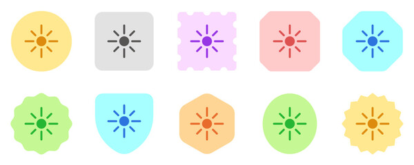 Editable bright sun vector icon. Part of a big icon set family. Perfect for web and app interfaces, presentations, infographics, etc