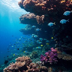 Naklejka premium Fundo do mar