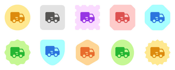 Editable delivery truck vector icon. Part of a big icon set family. Perfect for web and app interfaces, presentations, infographics, etc